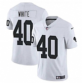 Men & Women & Youth Las Vegas Raiders #40 Devin White White 2025 Vapor Stitched Jersey,baseball caps,new era cap wholesale,wholesale hats